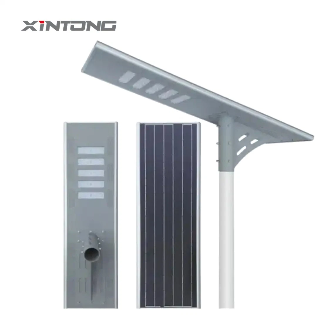 Sensor de movimiento inteligente para exteriores resistente al agua IP65 integrado 15W todo en Una luz solar LED de la calle de la lámpara