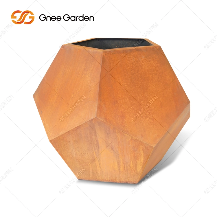 Nouveau design extérieur en acier Corten Pot de fleurs