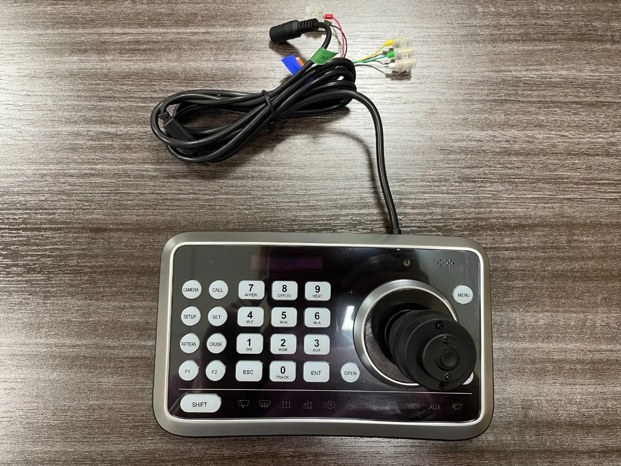 Contrôleur de caméra PTZ caméra vidéo de conférence contrôleur de clavier CCTV RS232 RS485 Visca Pelco