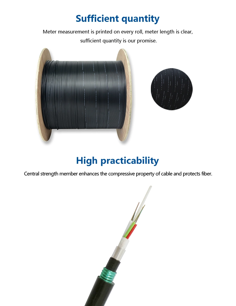 Cable de fibra óptica de comunicación exterior de fácil instalación