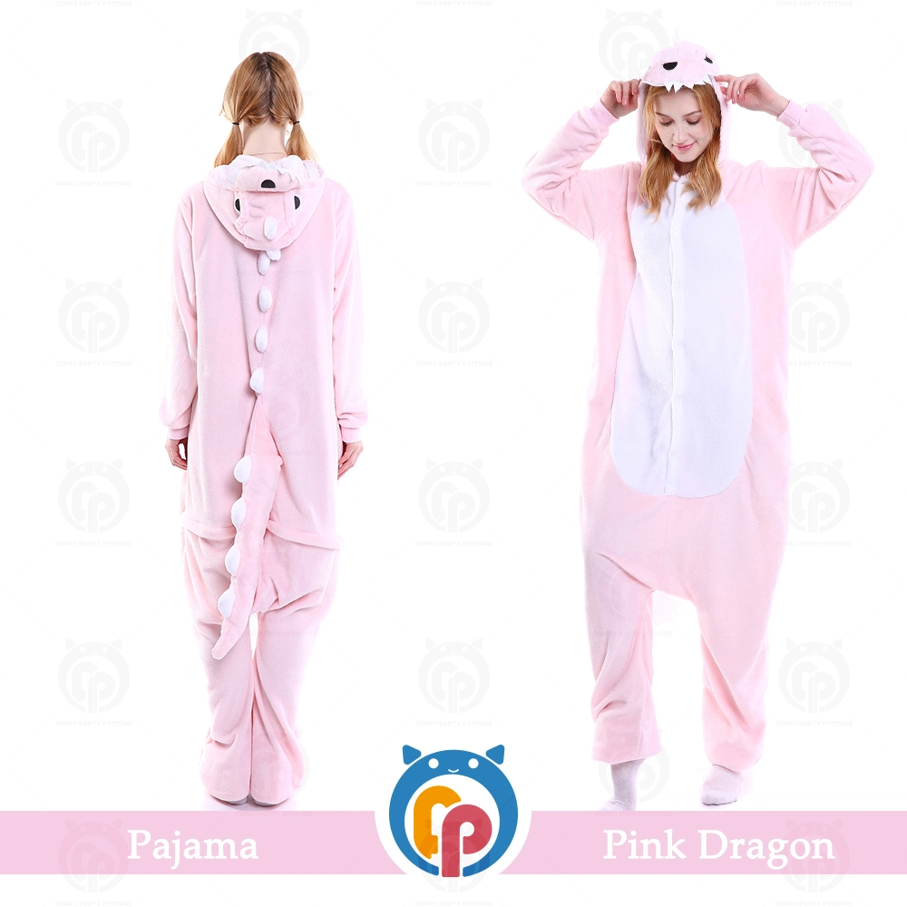 Discount Funny Adult and Kids Pink Dinosaur Costume