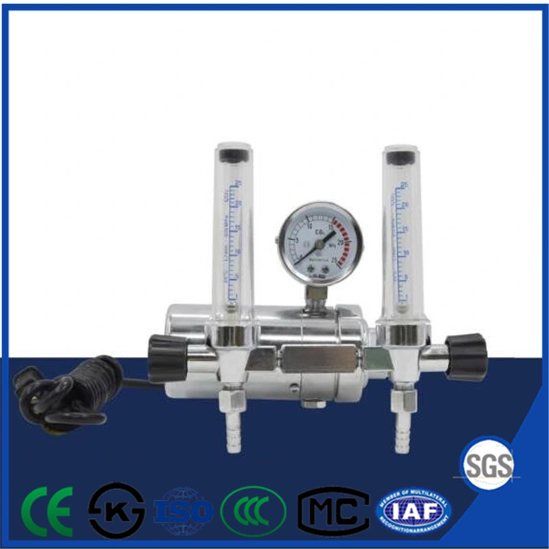 Электрический регулятор давления газа CO2 с двойной расходомера