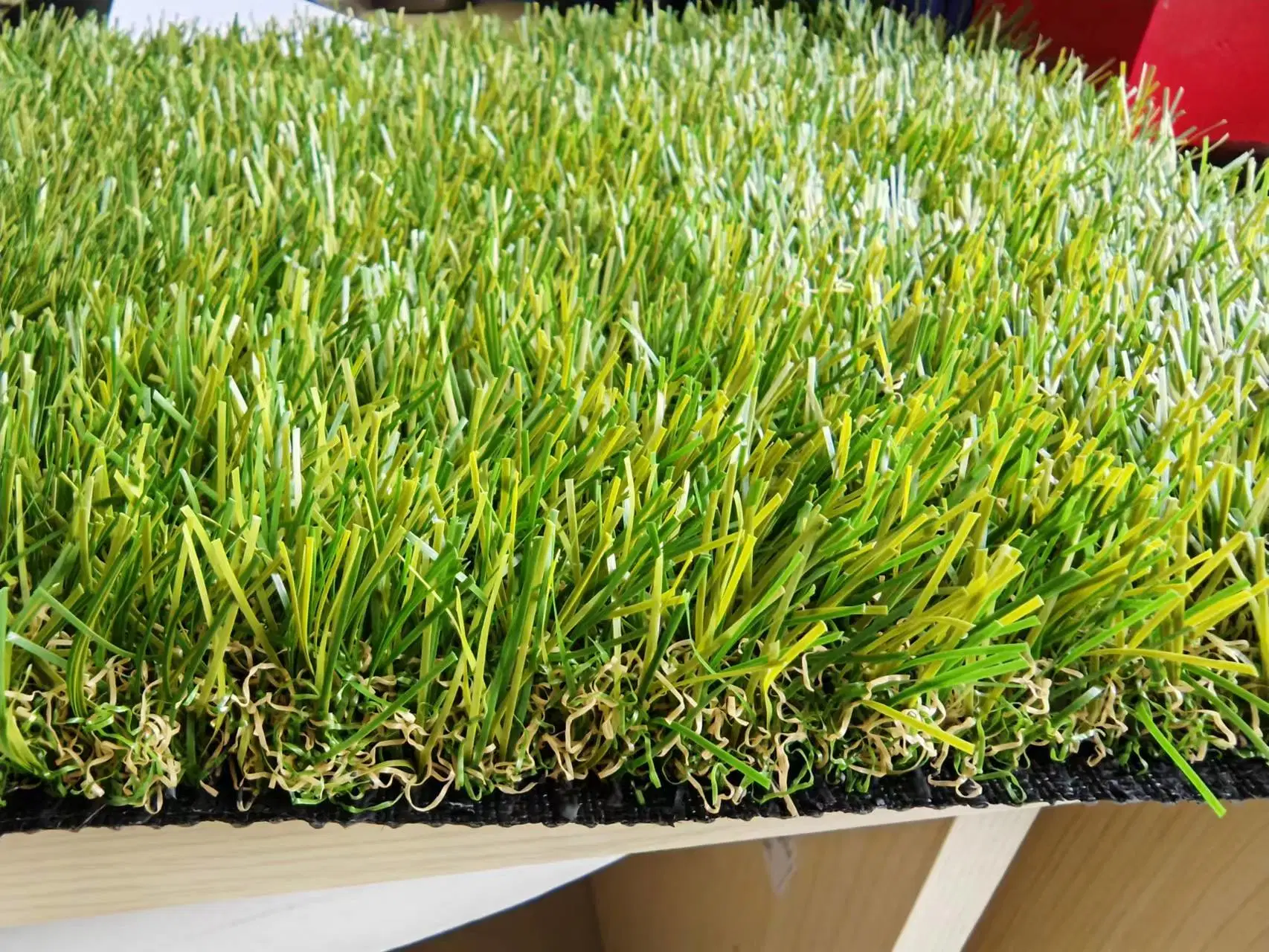 Natural Looking Faux Turf Panels, Artificial Grass Carpet with Low Price for Kindergarten, Playground