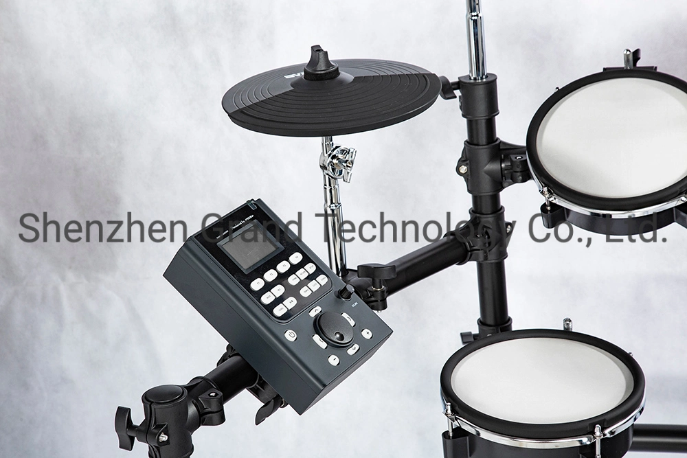 Custom Grand Electric Drum Set with Mesh Heads 8 Piece Electronic Drum Kit, All Dual-Zone Pads and Cymbals with Choke, 346 Sounds, 50 Kits, Solid