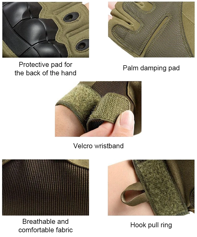 High quality/High cost performance  Tactical Half Finger Gloves