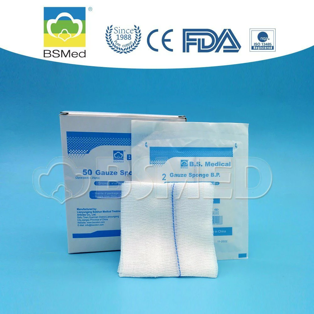 FDA Approved Medical Supply Disposable Surgical Sterile Absorbent Gauze Swab