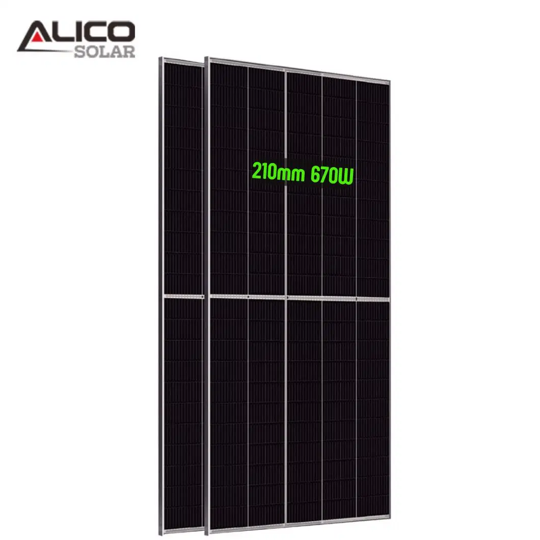 Painel fotovoltaico PERC de meia célula de 500 W e 550 W e 605W Para o sistema Solar doméstico