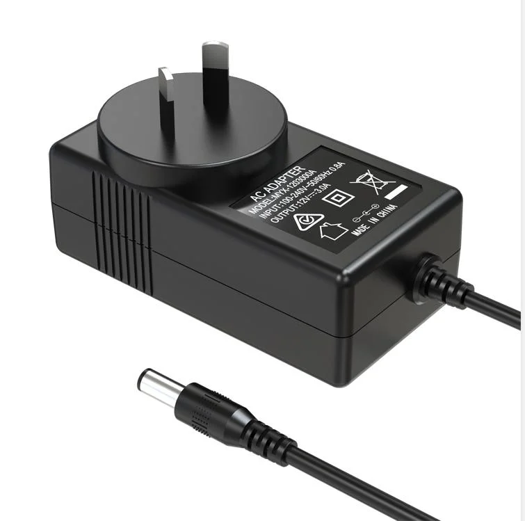 Transformador CA/CC de fábrica 12V 24V 1A 2A 3A 4A potência Forneça com ficha eu US UK de 5,5mm X 2,5mmx 10m Conector CC