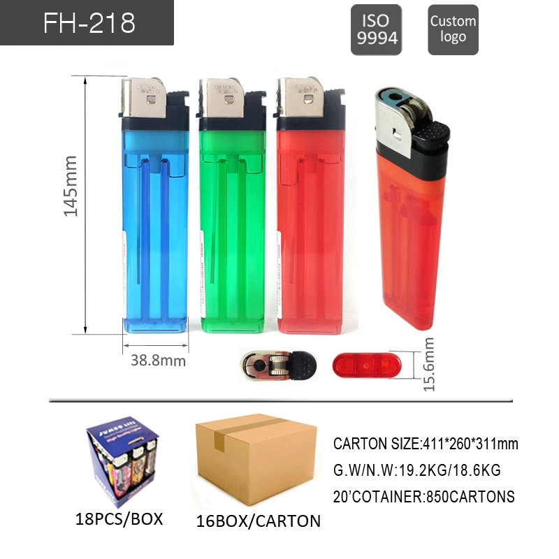 Fh-218 Plastic Disposable Jumbo Gas Lighter