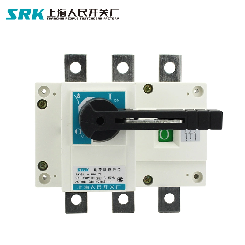 Hgl 3p 4p 200A 250A 315A 400A Indoor Operation Manual Isolation Changeover Transfer Switch