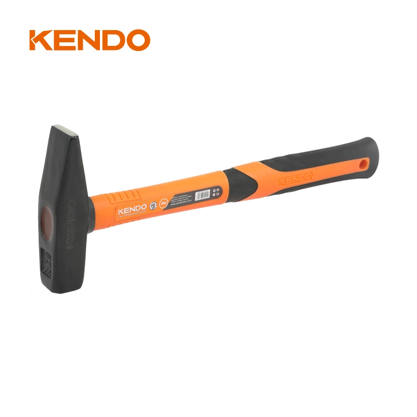 Kendo Fiberglass Handle Machinist Hammer Fully Polished Striking Face Leaves Fewer Marks on Surfaces