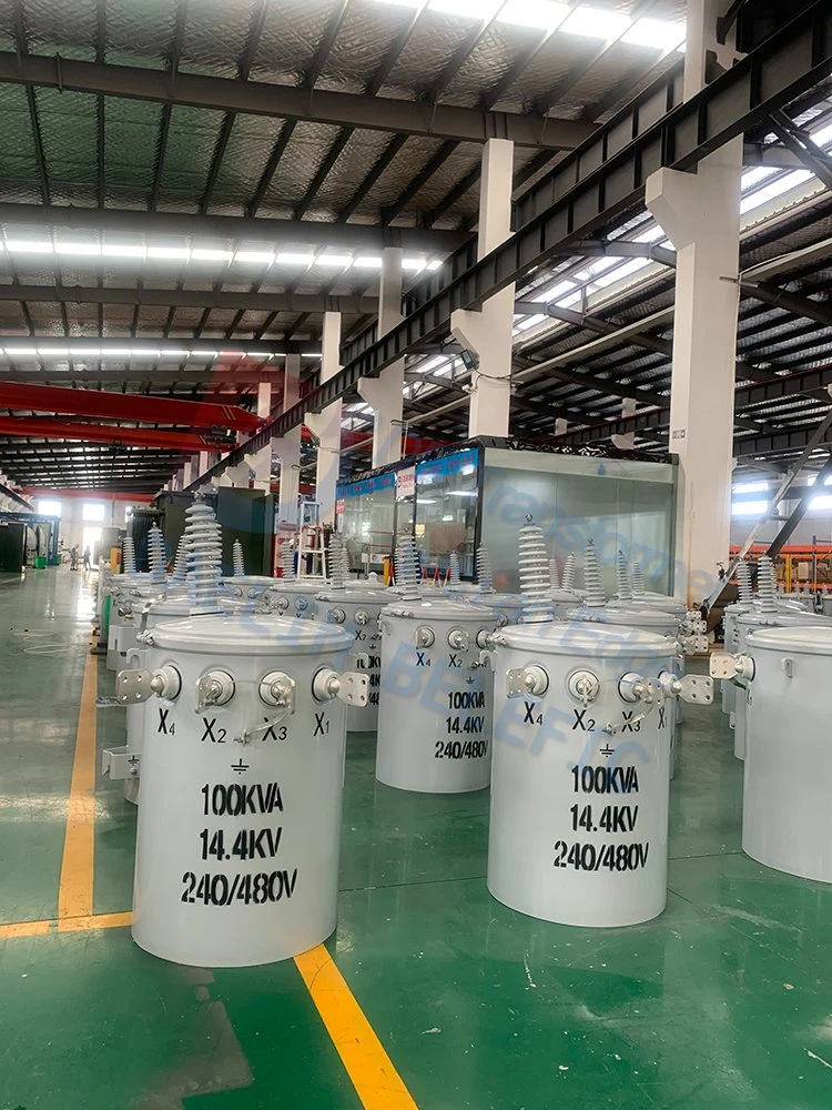 Small Volume Low Weight Single Phase Pole Mounted Transformer 37.5kVA 50kVA 75kVA