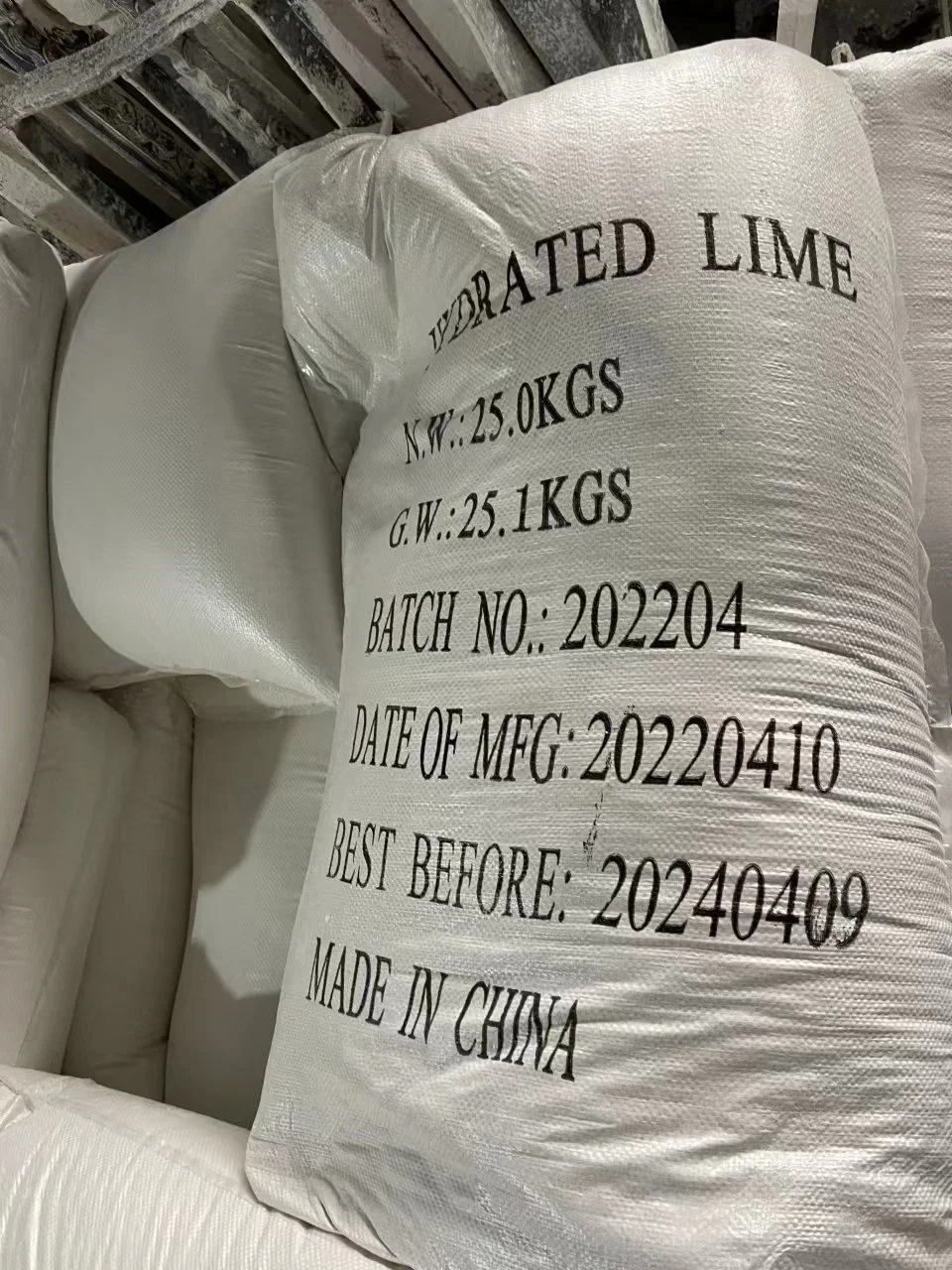 Baixo preço fabricante China 95% hidratado Lime Ca(OH) 2 / cálcio Fábrica de hidróxido com ISO