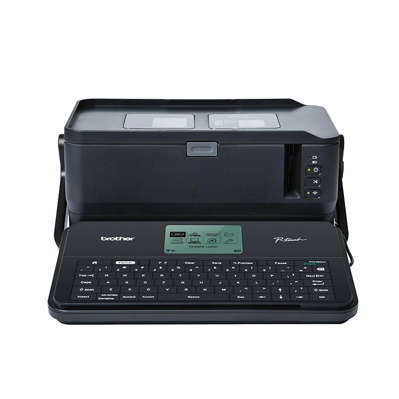 Bro P-Touch PTE800W impresora portátil de etiquetas de sobremesa industrial PT-E850TKW completa Teclado QWERTY