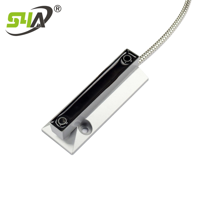 Sensor magnético de puerta con cable con soporte