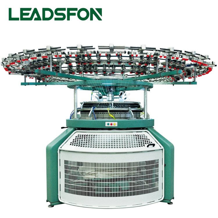 Leadsfon Unique Design Single Board 3 Thread Fleece Circular Tension Guide Knitting Machine