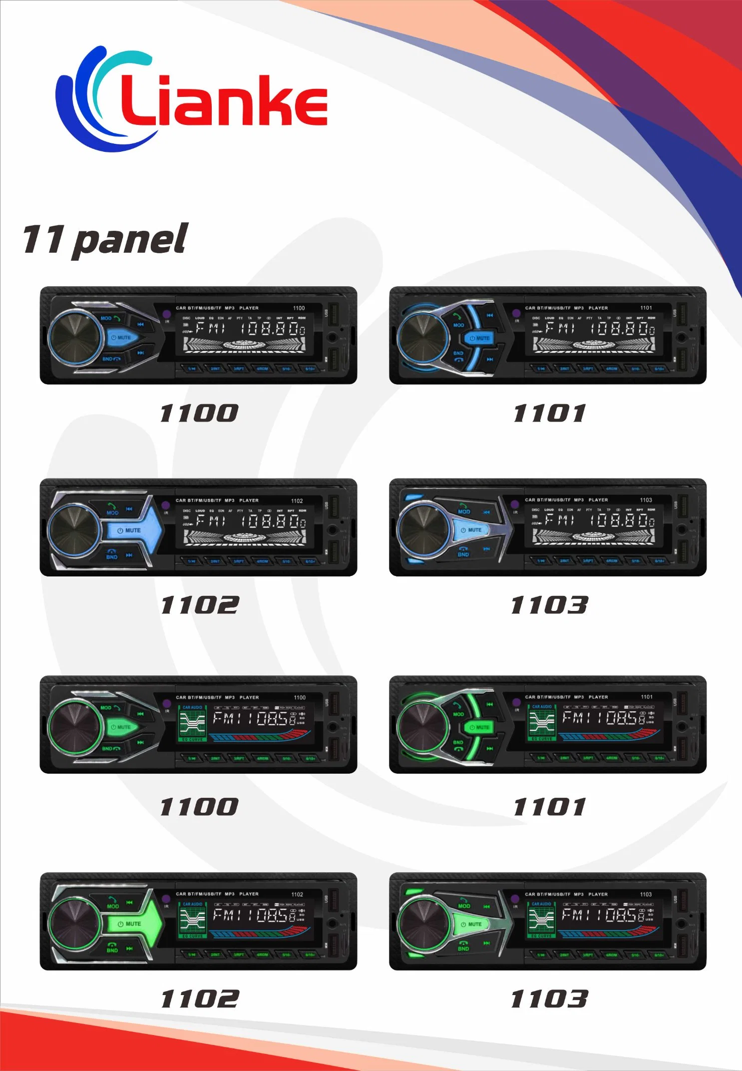 El mejor equipo estéreo del coche con pantalla LCD de pantalla VA