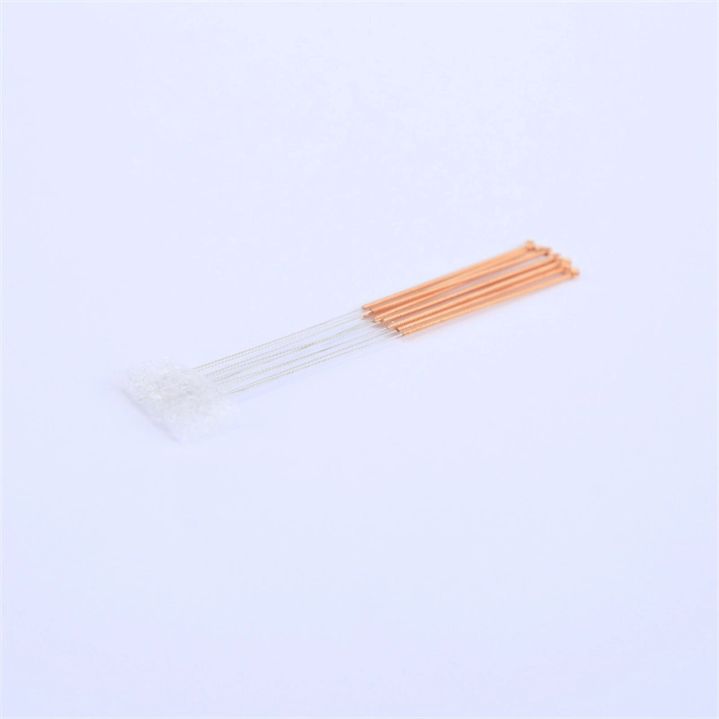 Dry Needle Tianxie Disposable Sterile Copper Wire Handle Acupuncture Needles with Plastic Bag Packing