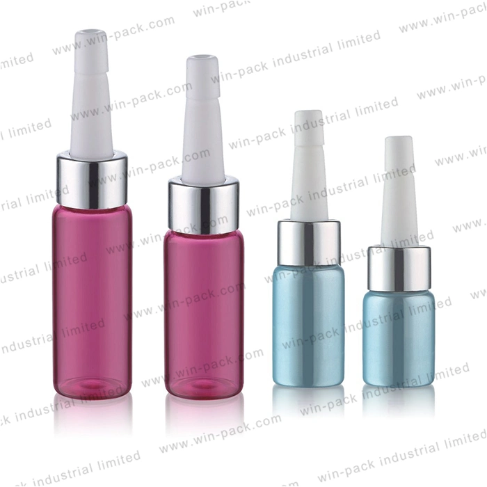 10ml Empty Luxury Pink Green Glass Hair Serum Bottle Cosmetic Packing