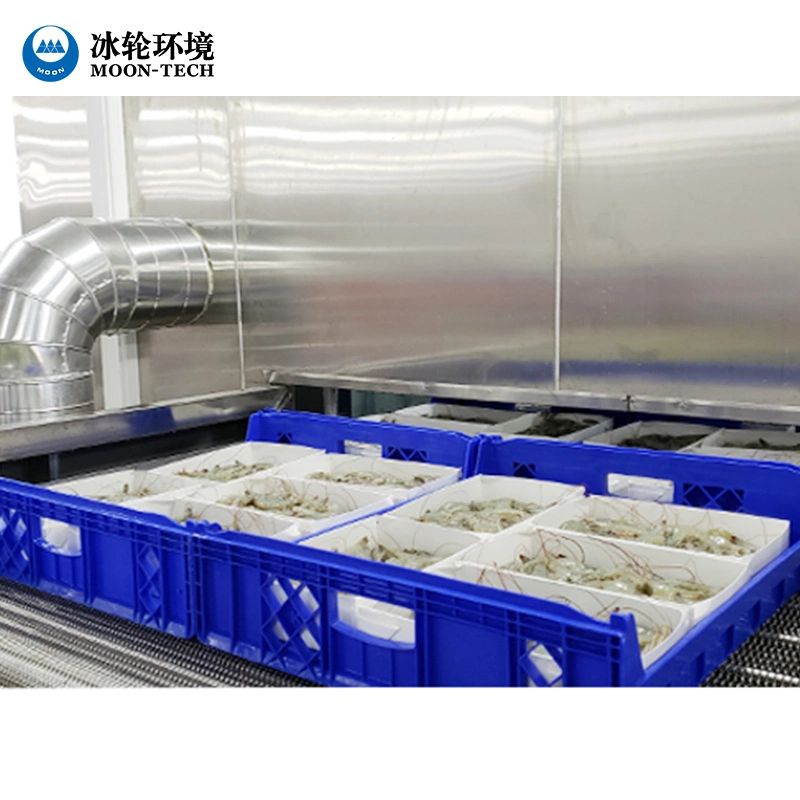 Factory Supply Processing Line IQF Freezer Quick Frozen Shrimp Product Processing Line