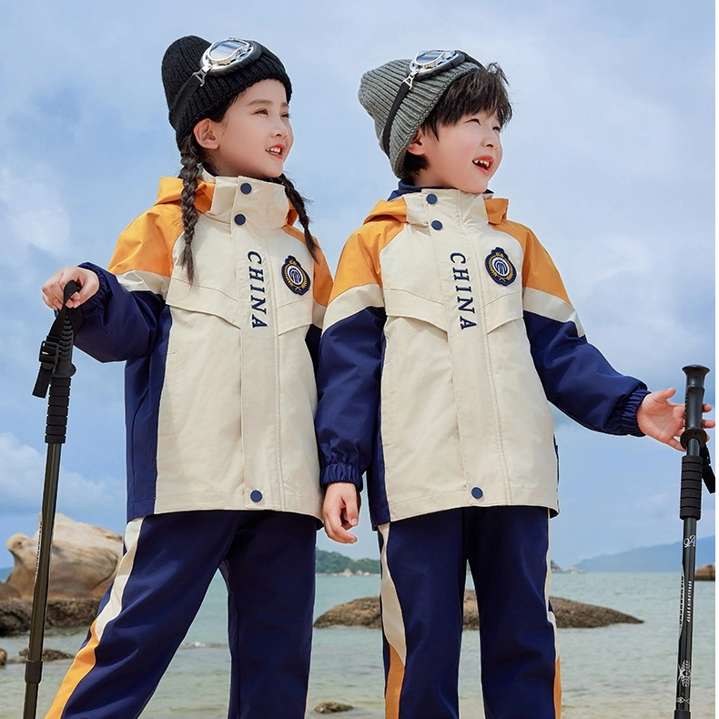 Spring and Autumn Windproof Charge Coat Colored Outdoor Sportswear Kids Apparel