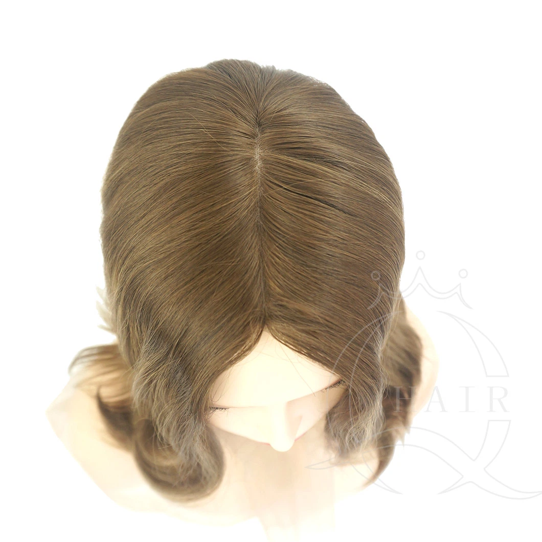 Frauen Sheitel Jüdische Perücken Seide Top Perücken 15 Zoll Länge Euorpean Haar Blonde Farbe Gerade Remy Haar Menschliche Haar Perücken Seide Top Perücke Medizinische Haarausfall Perücke