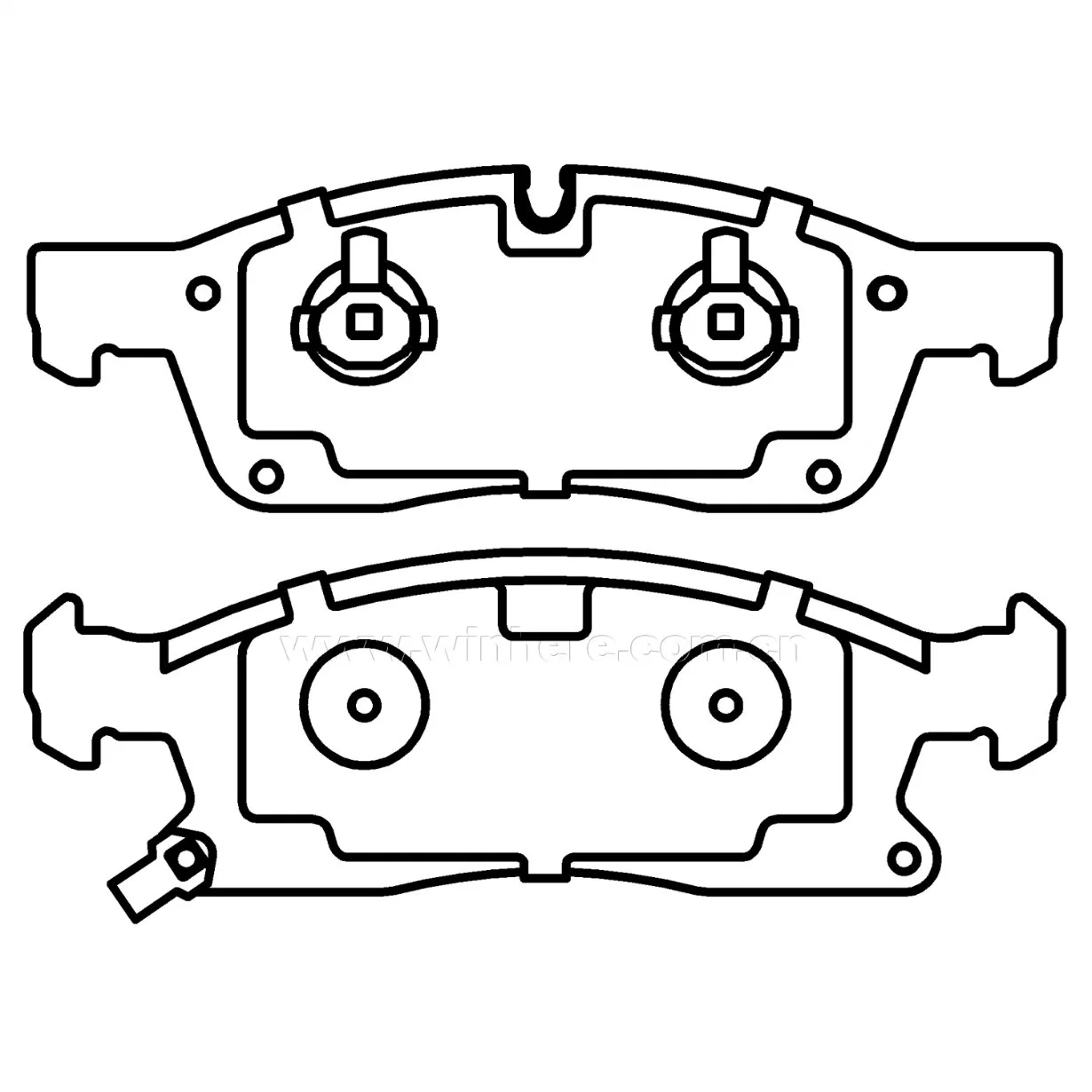 Auto Partes pastillas de freno delantero de la OE#68052369AA D1455-8655