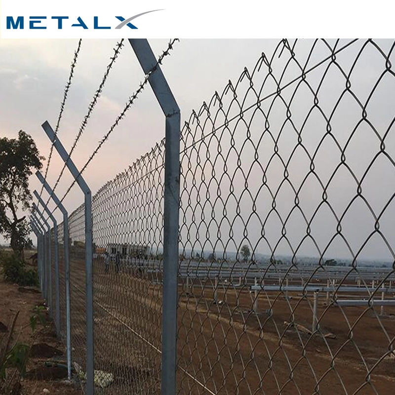 PVC Coated Steel Wire Hot Dipped Galvanized Outdoor PE Playground Chain Link Fence Netting