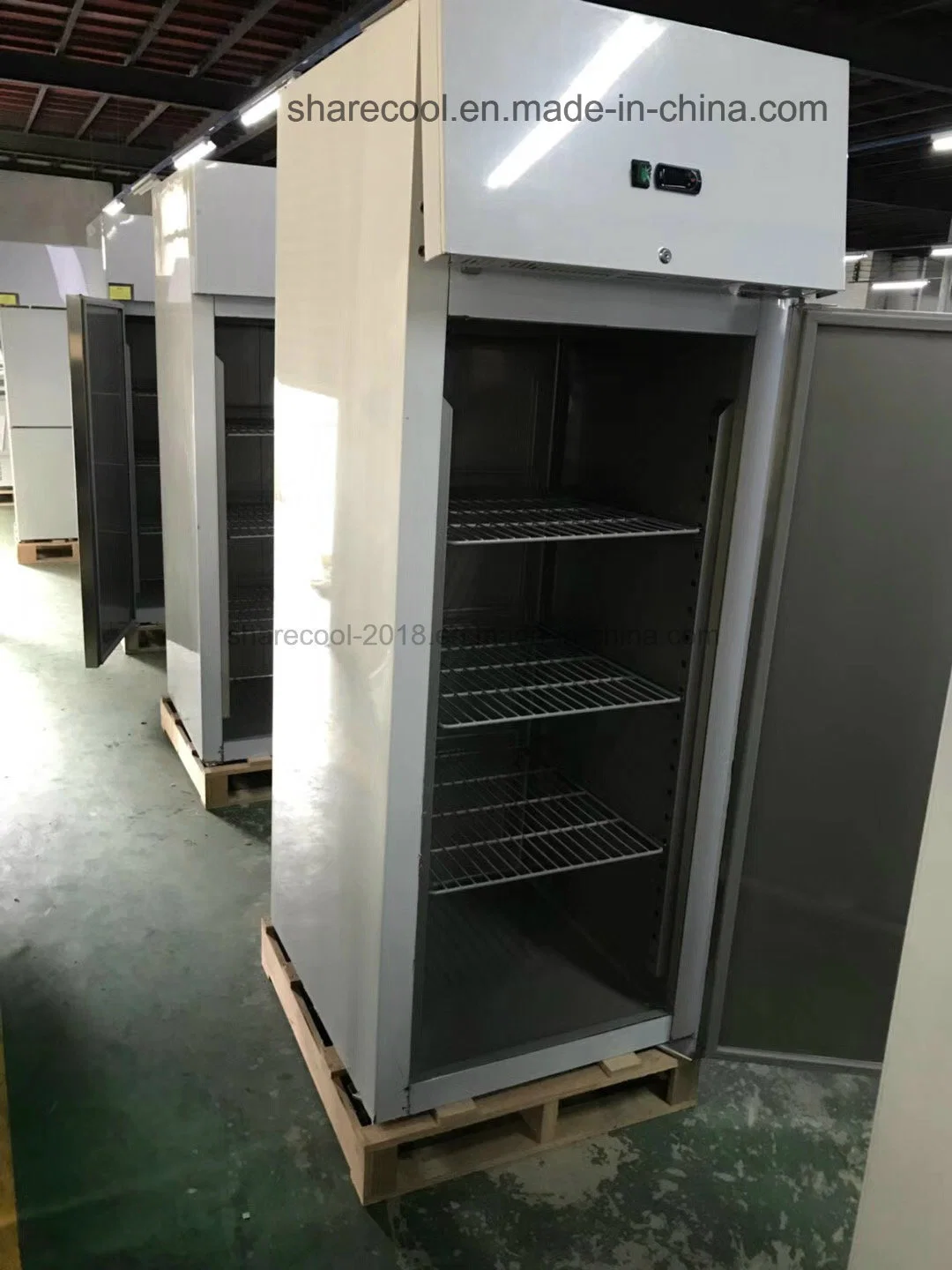 нержавеющая сталь Auto-Defrost коммерческих кухня охладитель в вертикальном положении холодильник