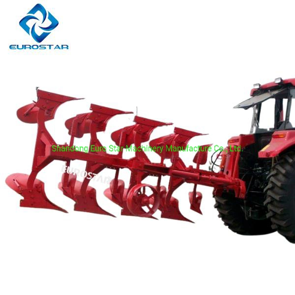 Working Width 1.2m 1lf-430 Hydraulic Flip Plow for 70-90HP Tractor Disc Plough Heavy Duty Paddy Filed Farm Grill Agricultural Machinery Rotary Plow