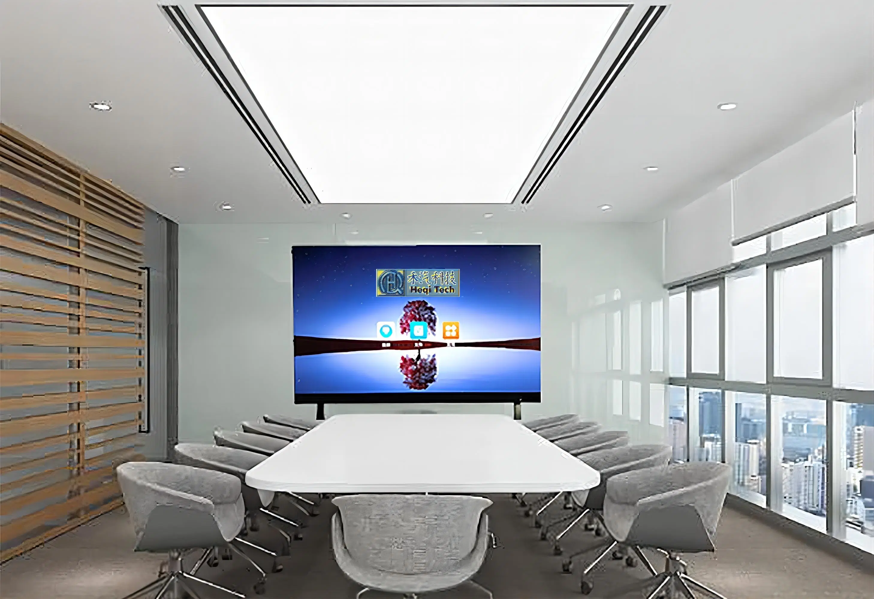 16: 9 pantalla LED de alta resolución P1,875 para interiores Gran TV LED para conferencias