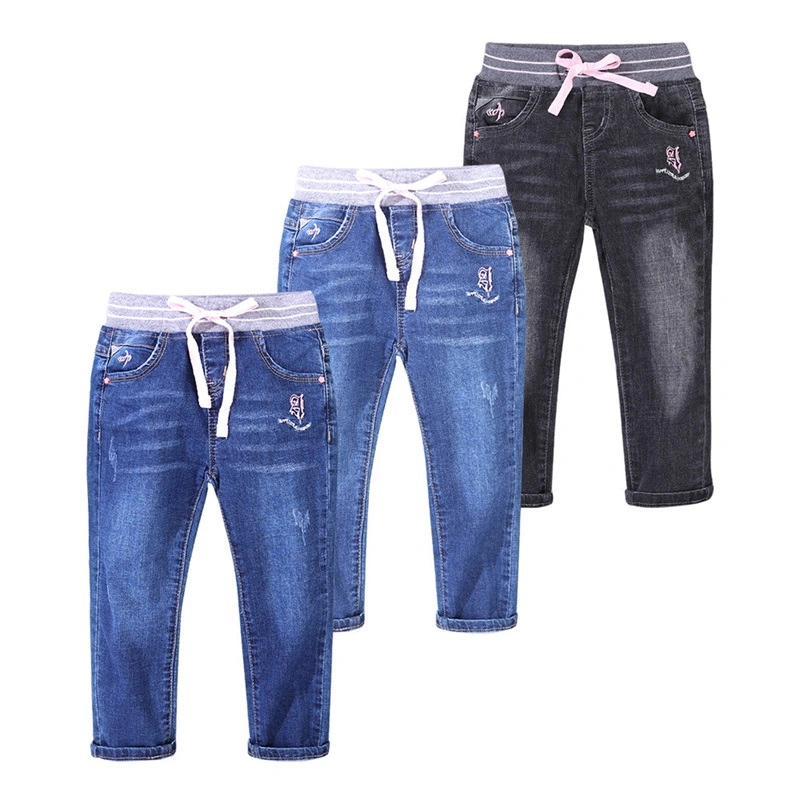 Pantalons de mode pour enfants Conception en gros Jeans pour bébés Garçons de haute qualité Pantalons décontractés Bleu Pantalons de garçon