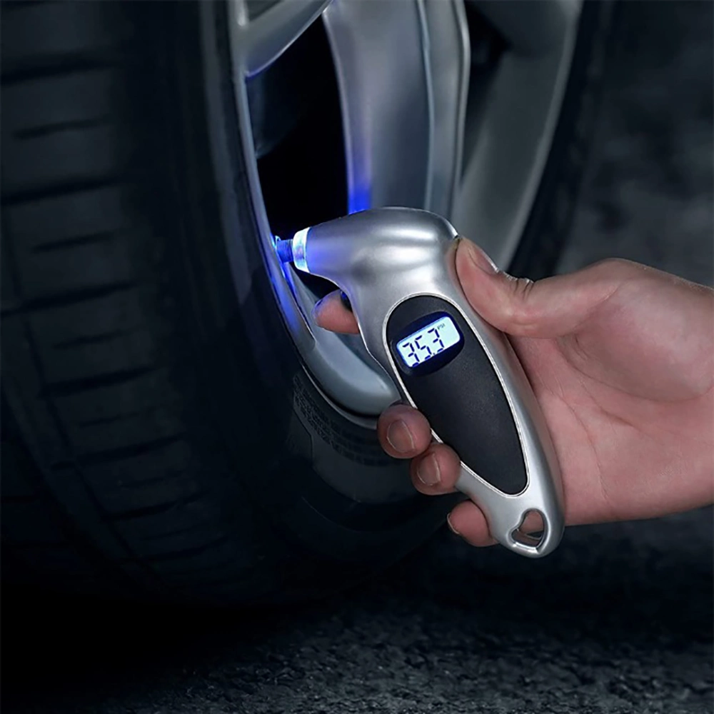 Digital Tire Pressure Gauge 150 Psi with Backlit LCD and Non-Slip Grip Car Accessories - Battery Operated Dropshipping