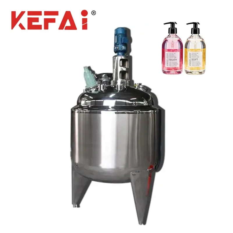 Kefai Stainless Steel Chemical Stirring Heating Mixing Tank Reactor