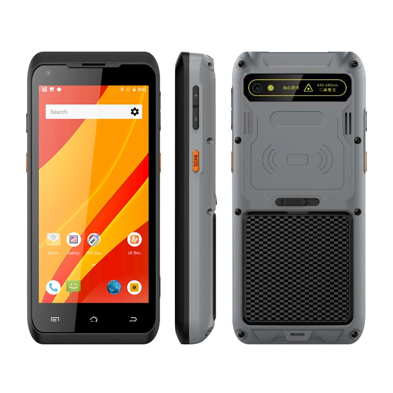 Uniwa M550 NFC 5.5 дюйма 1d 2D Android PDA Rugged Мобильный телефон