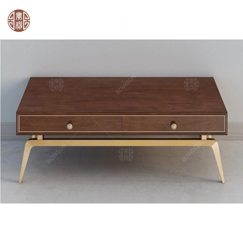 Foshan Manufacturer Wooden Hotel Coffee Center Tea Table Made of Wooden