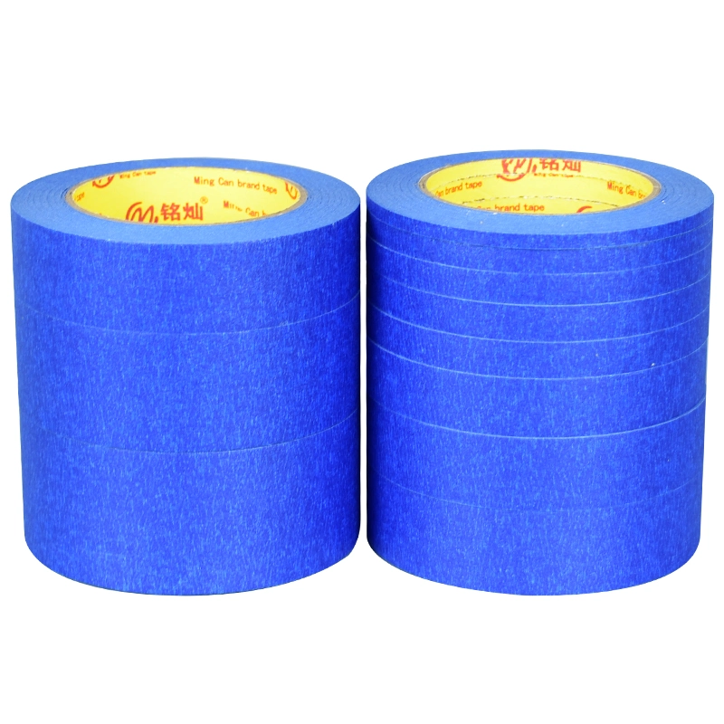 UV Resistance 14 Days No Residue Cinta Car Automotive Painter's Tapes High Adhesive Jumbo Roll Washi Crepe Paper Masking Blue Painters Tape for Painting