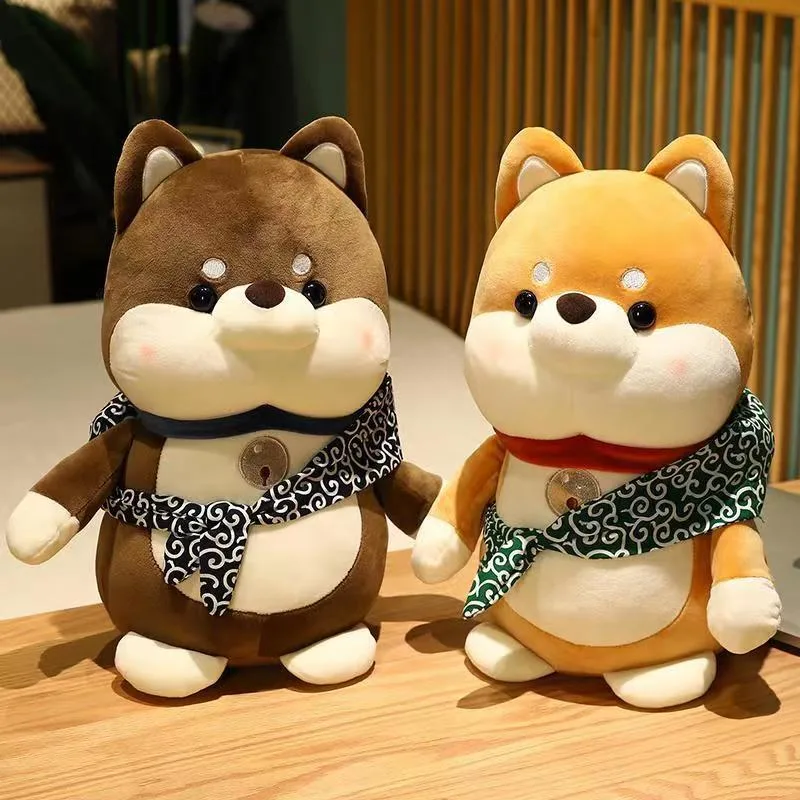 Shiba Inu Doll Cute Runaway Dog Doll Akita Dog Rag Doll Plush Toy Gift