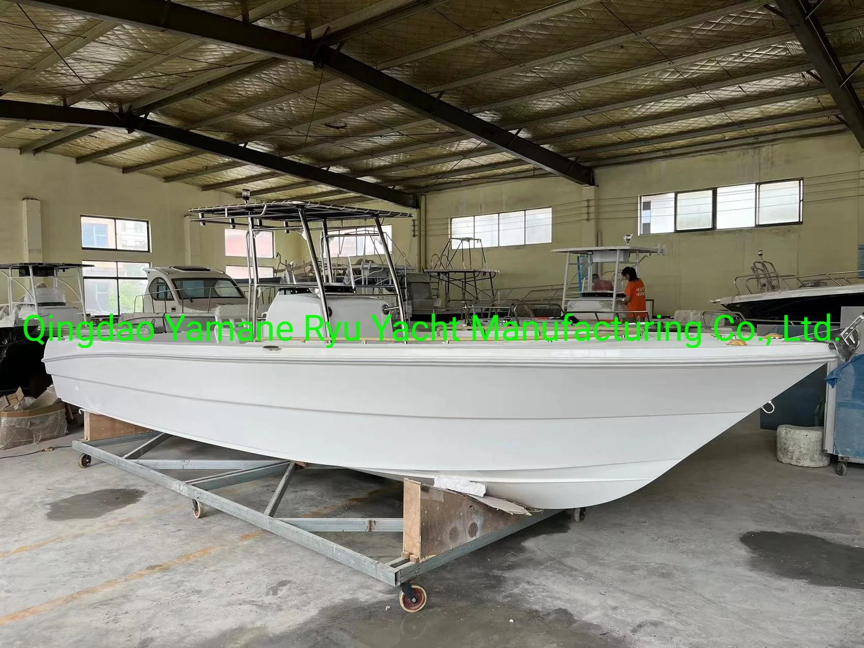 Yamane Yacht 27FT 8.50m Center Console Tarpaulin Canopy Fiberglass Fishing Work Boat