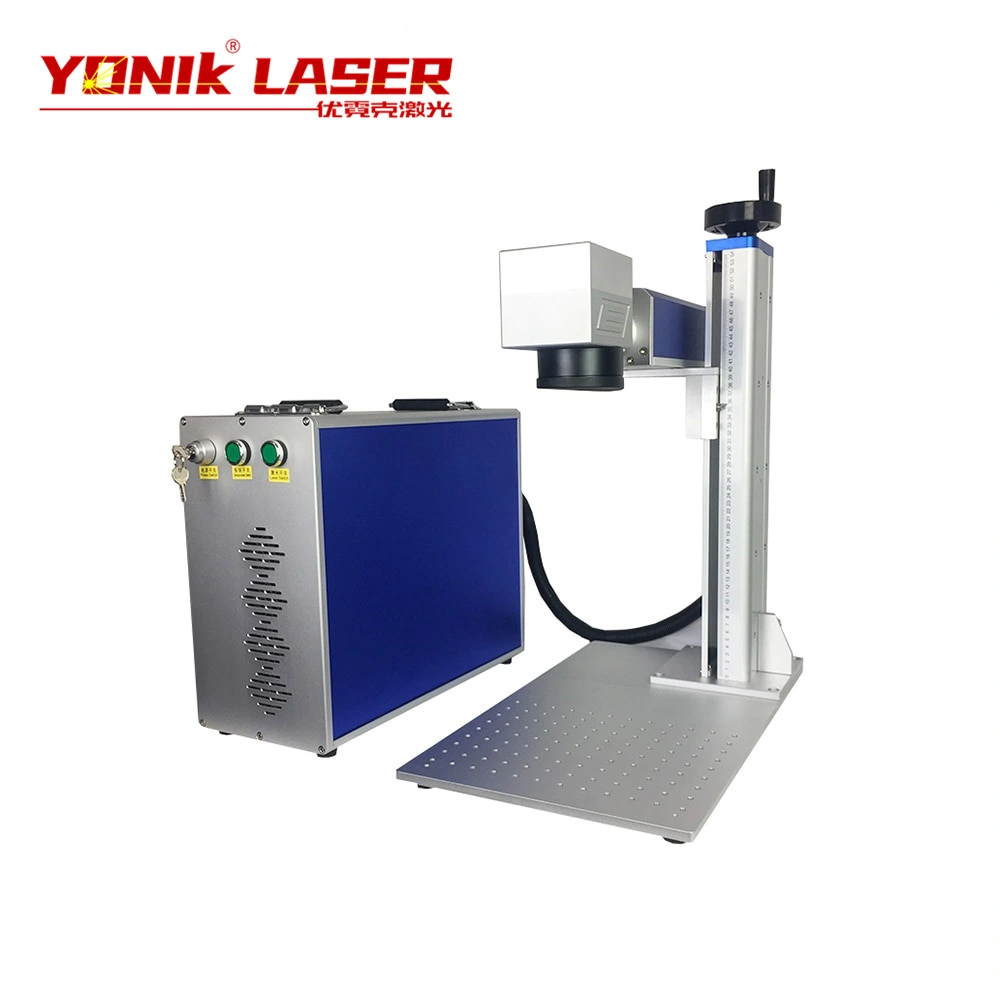 Tragbarer Mini-Farblaserdrucker 20W 30W 50W Faserlaser Markiermaschine für Metall-Schmuck Laser-Gravur Maschine
