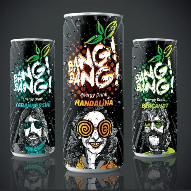 250ml 500ml impressão personalizada de logotipo Energy Drink Top venda de bebida energética Co-Packer