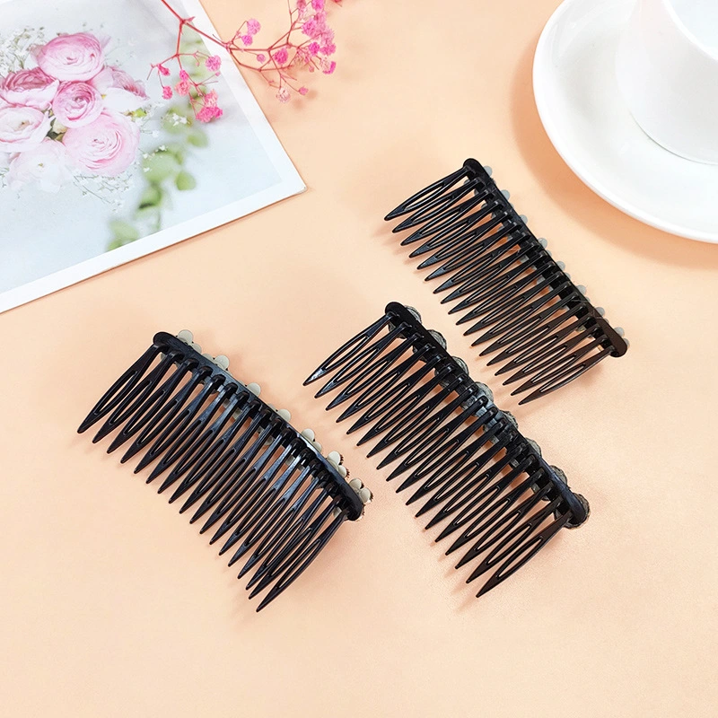 Back Head Hair Comb Pearl Flower Tuck Comb Bangs Hair Finishing Hairpin Hair Accessories