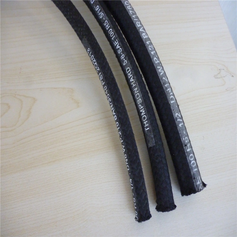 High Pressure Oil Rubber Hose with Fibre Braid Cover