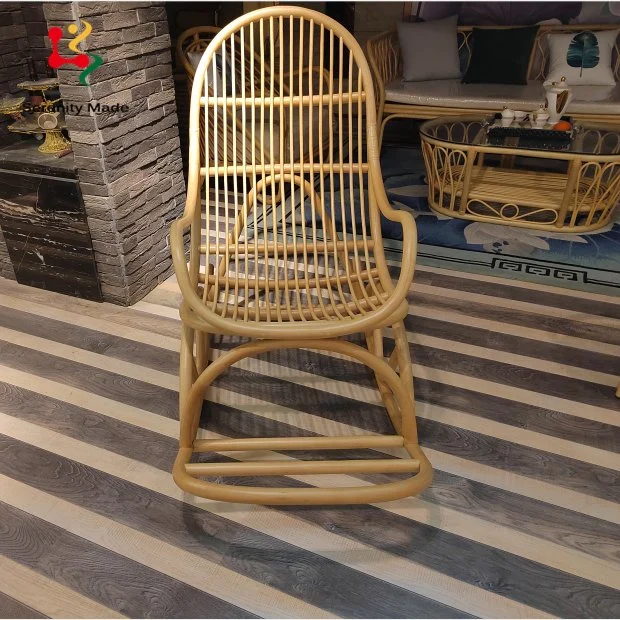 Hotel Resort comercial Rattan nórdicos Mecedora Balcón Jardín sofá reclinable silla reclinable de Ocio