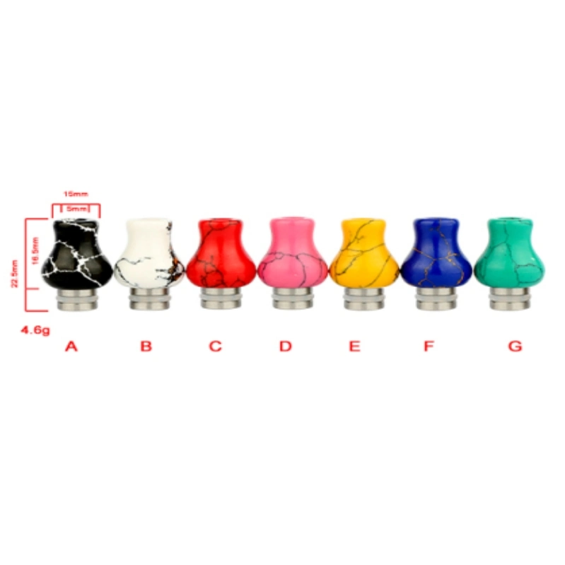 Driptip 510/810 Mixed Color Atomizer Single Plastic Packaging OEM Accepted Tank