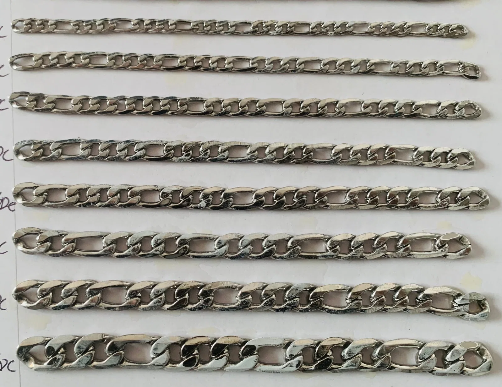 Corrente de passeio de aço inoxidável corrente de pulseira colar de jóias para sacos de mão Sapatilhas
