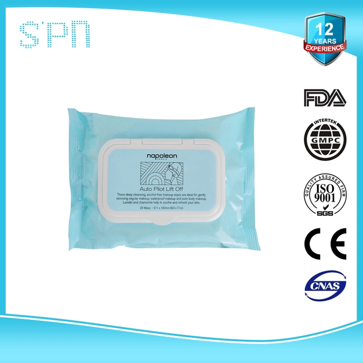 Special Nonwovens Cruelty-Free Natural 2021 OEM 15PCS 25PCS 40PCS Disinfection Soft Make up Remover Without Alcohol Wet Wipe