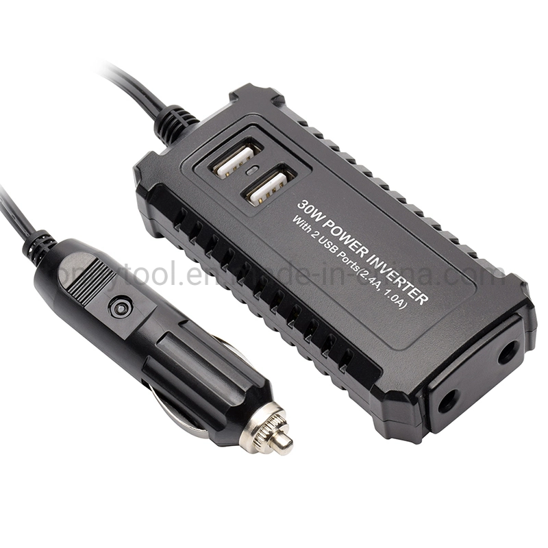 Tonny 30W Power Inverter DC 12V to 220 AC Mini Car Inverter with Charger 3.1A Double USB