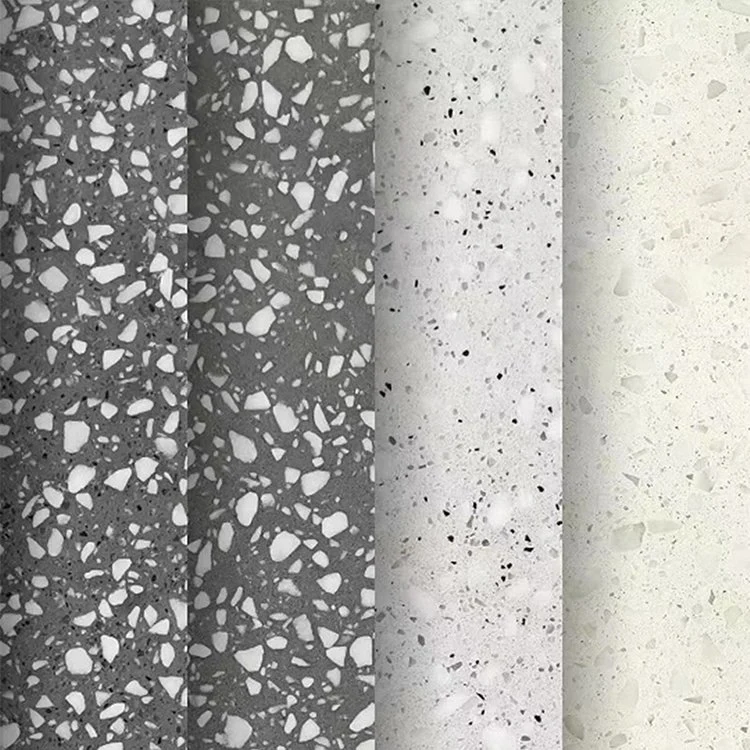 Dark Grey Terrazzo Tiles Artificial Stone Tile