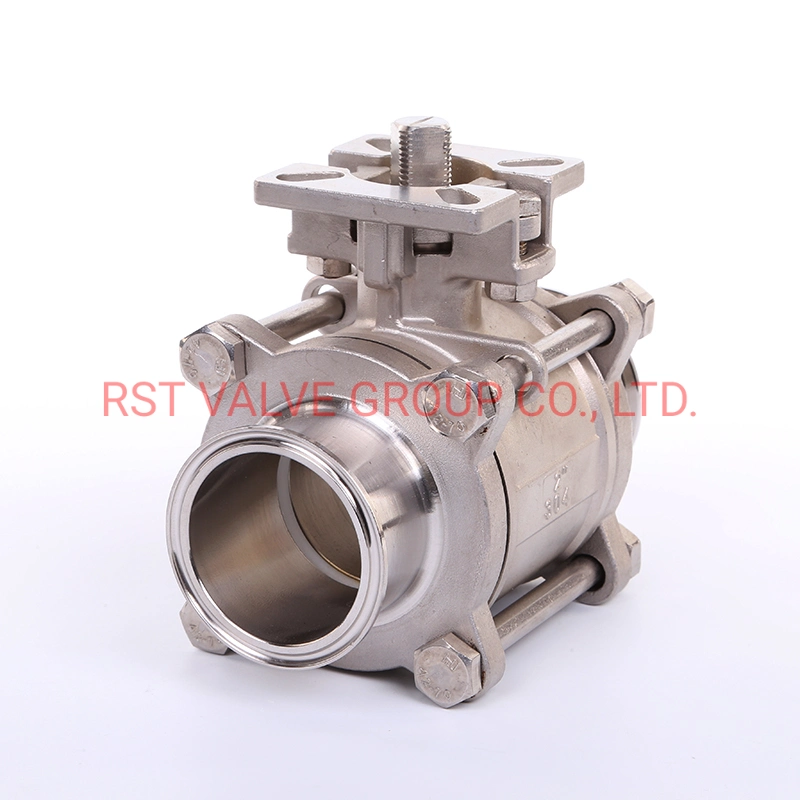 3PC Ball Valve with ISO 5211 Pad From 1/2" -4"